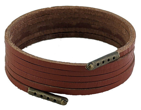 Rustic Brown Leather shoelaces & Boot laces