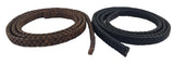 Black or Brown 8 mm wide oval leather strips